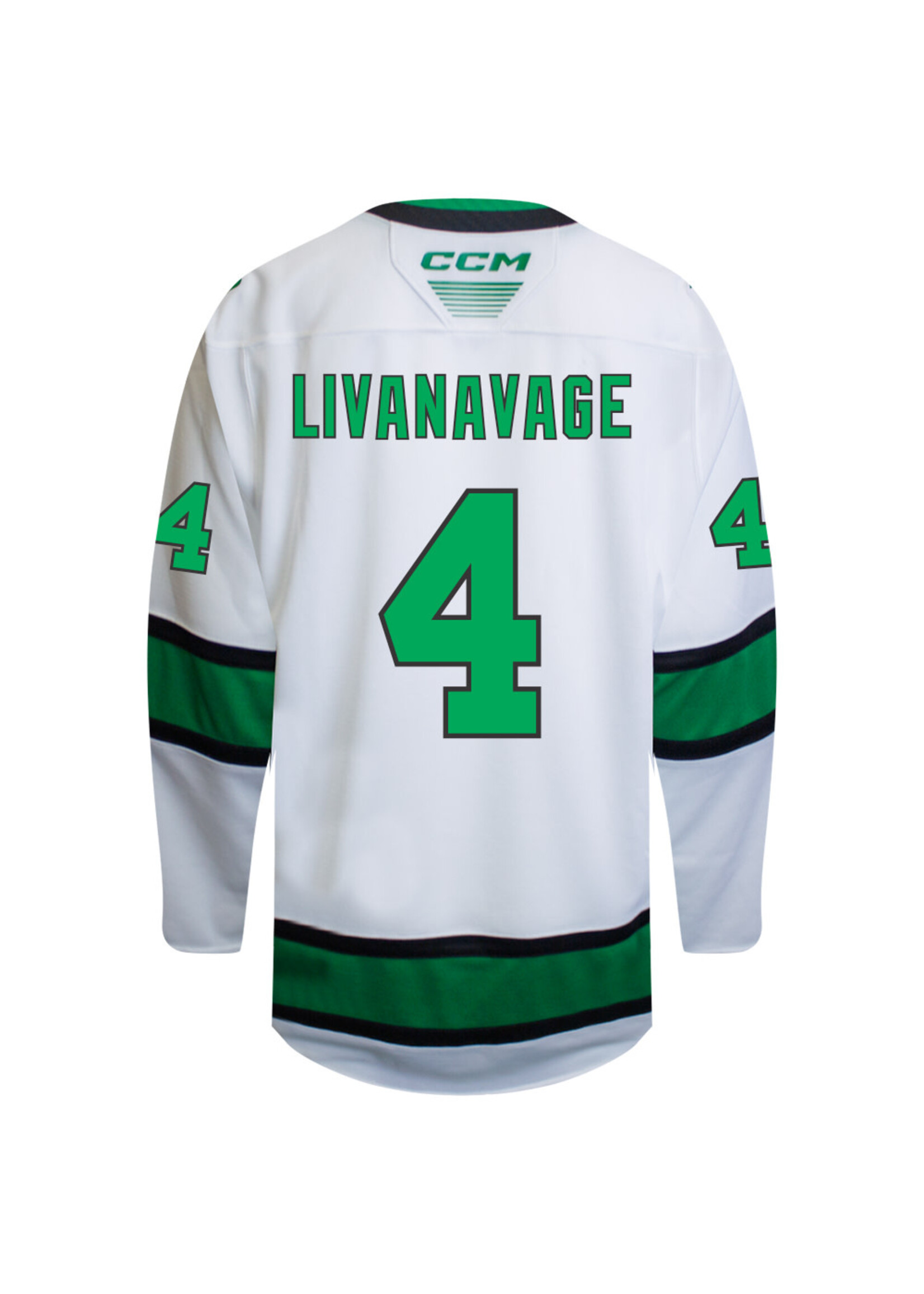 CCM Hockey #4 Jake Livanavage CCM Hockey Replica Jersey