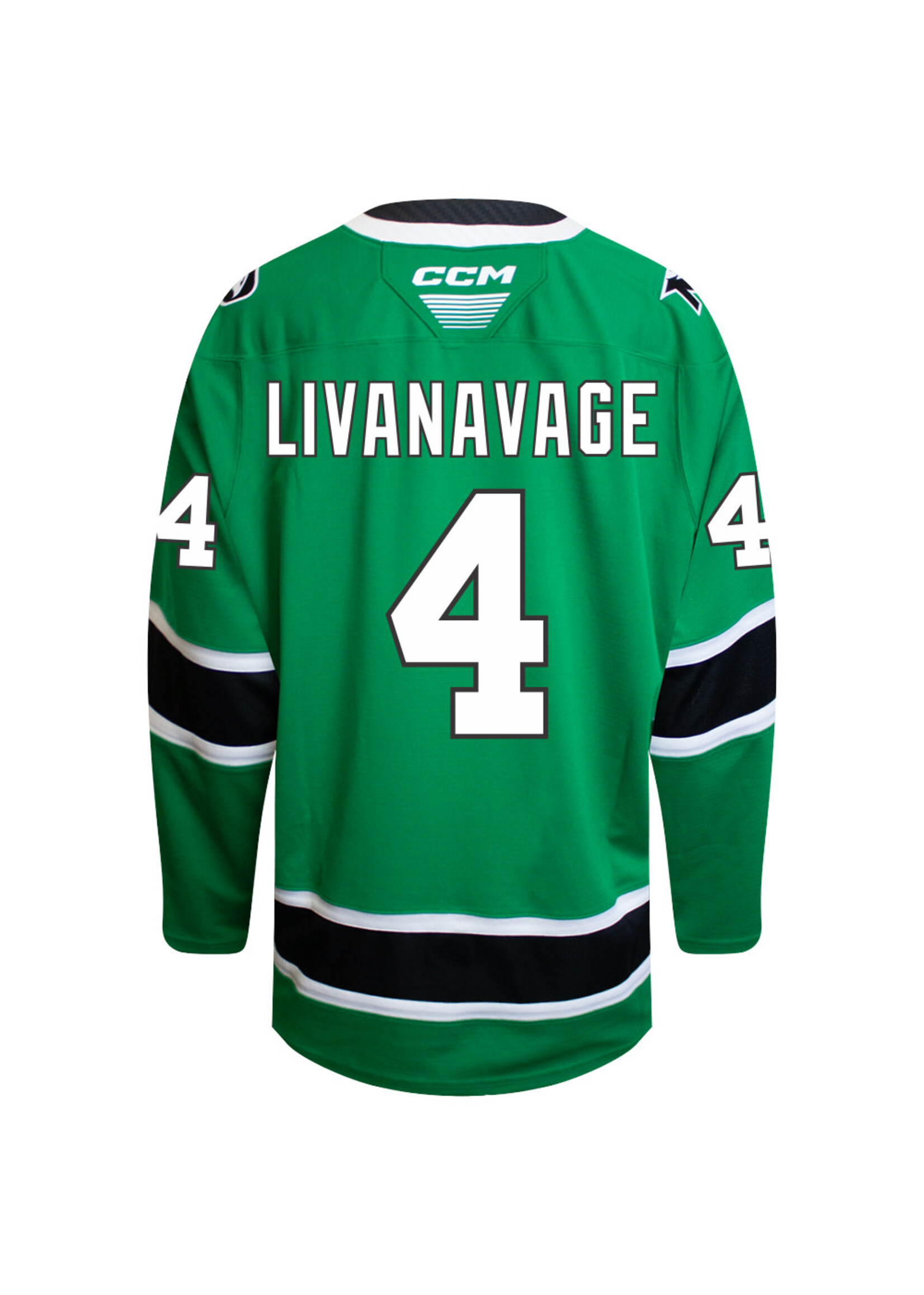 CCM Hockey #4 Jake Livanavage CCM Hockey Replica Jersey