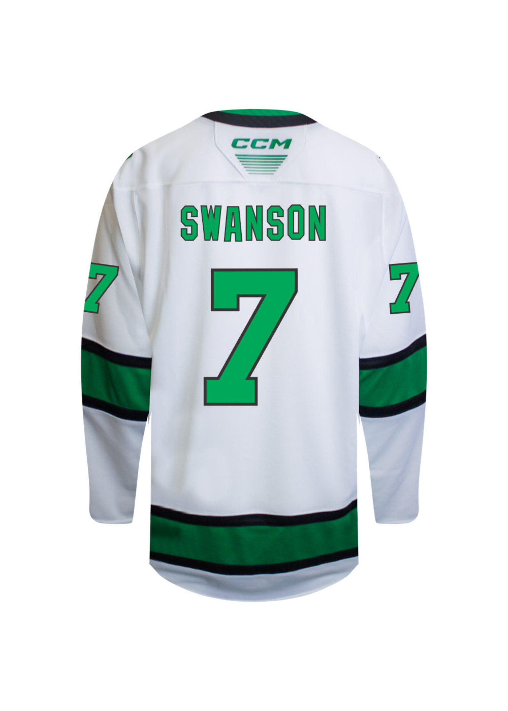 CCM Hockey #7 Mac Swanson CCM Authentic Game Jersey