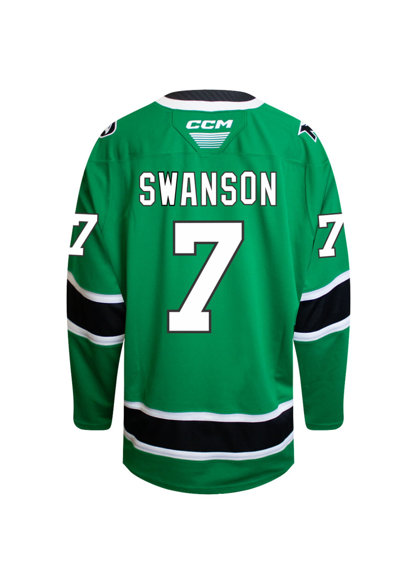 CCM Hockey #7 Mac Swanson CCM Authentic Game Jersey
