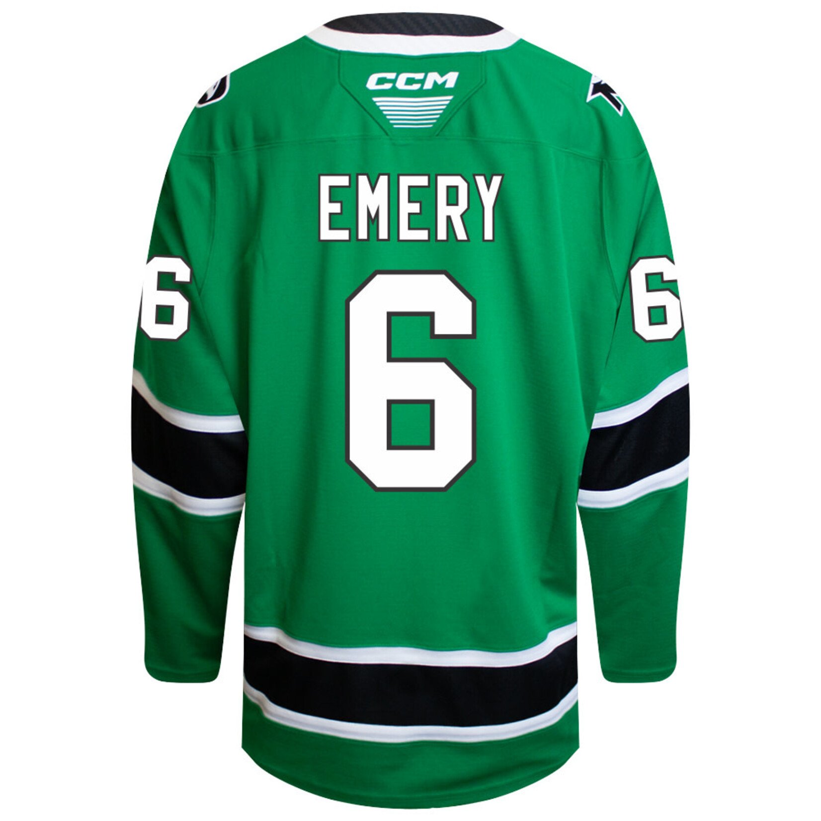 CCM Hockey #6 E.J. Emery CCM Authentic Game Jersey