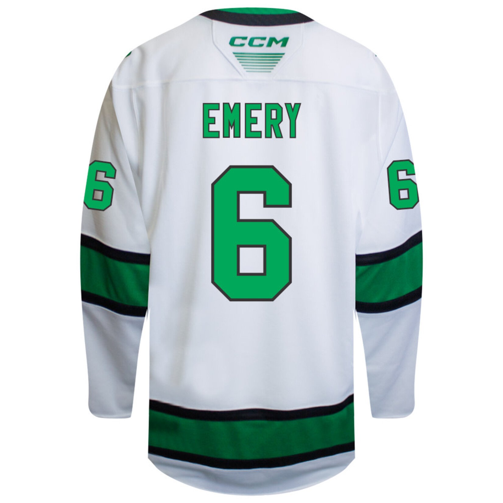 CCM Hockey #6 E.J. Emery CCM Authentic Game Jersey