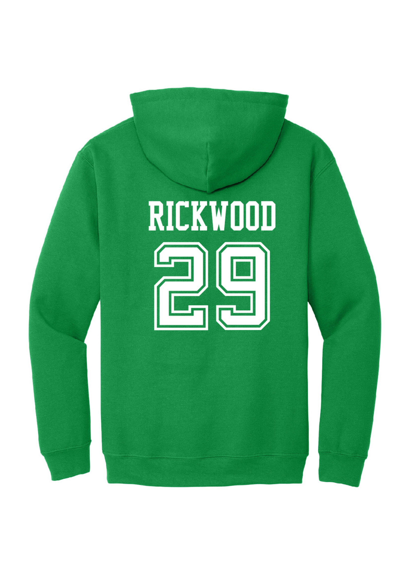 AHUNDYP #29 Ellis Rickwood North Dakota Hockey Sport Youth Hood