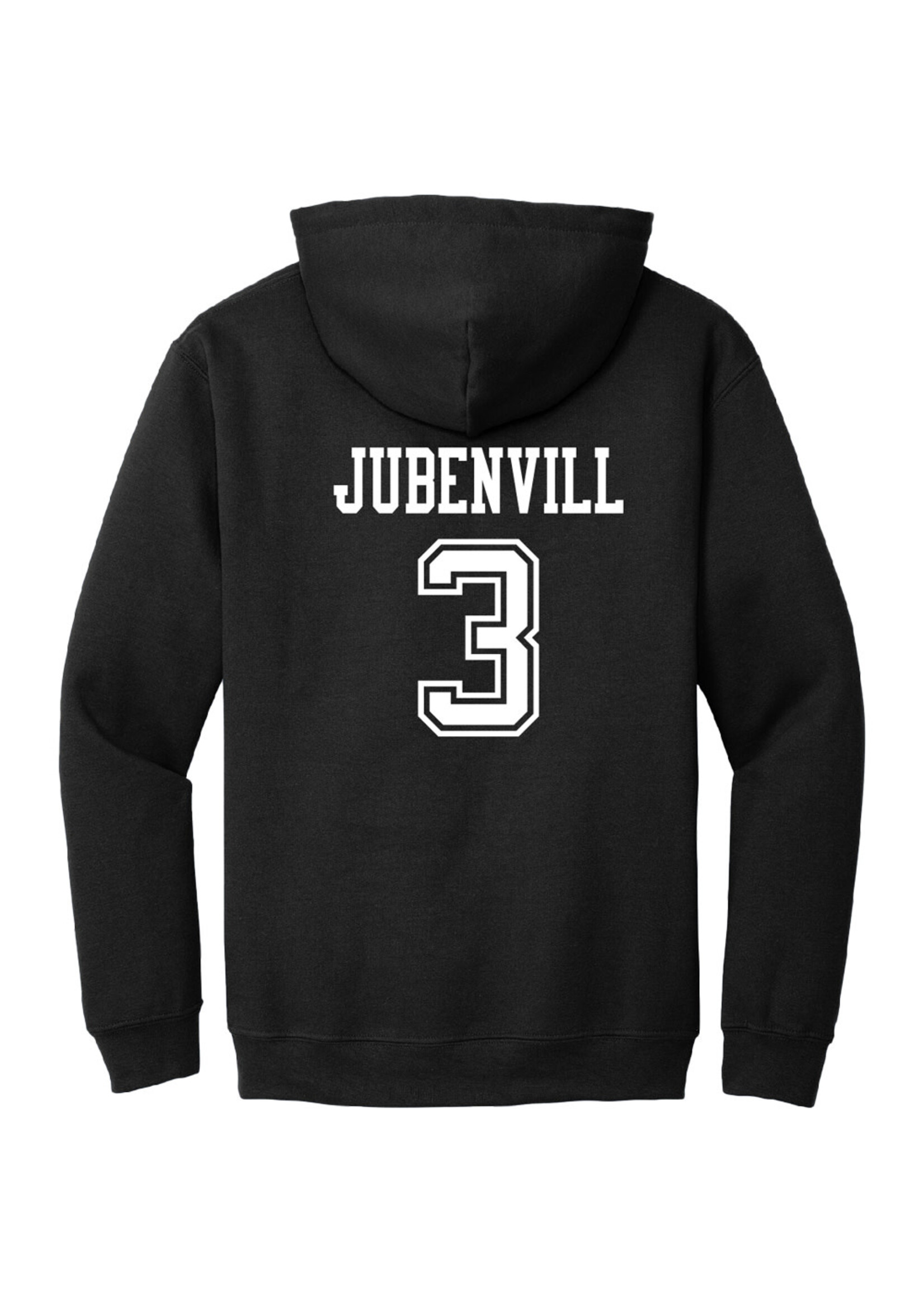 AHUNDYP #3 Jayden Jubenvill   ND Hockey Sport Youth Hood