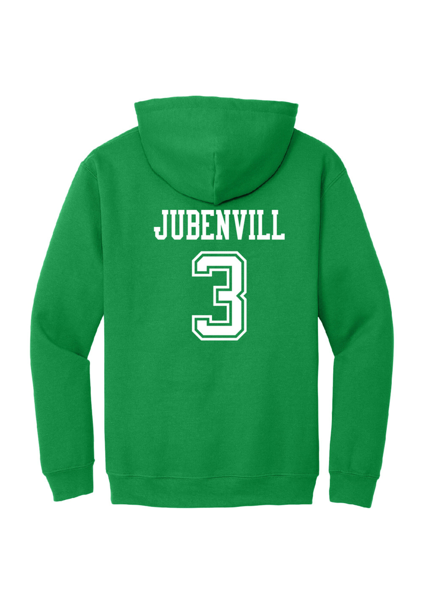 AHUNDYP #3 Jayden Jubenvill   ND Hockey Sport Youth Hood