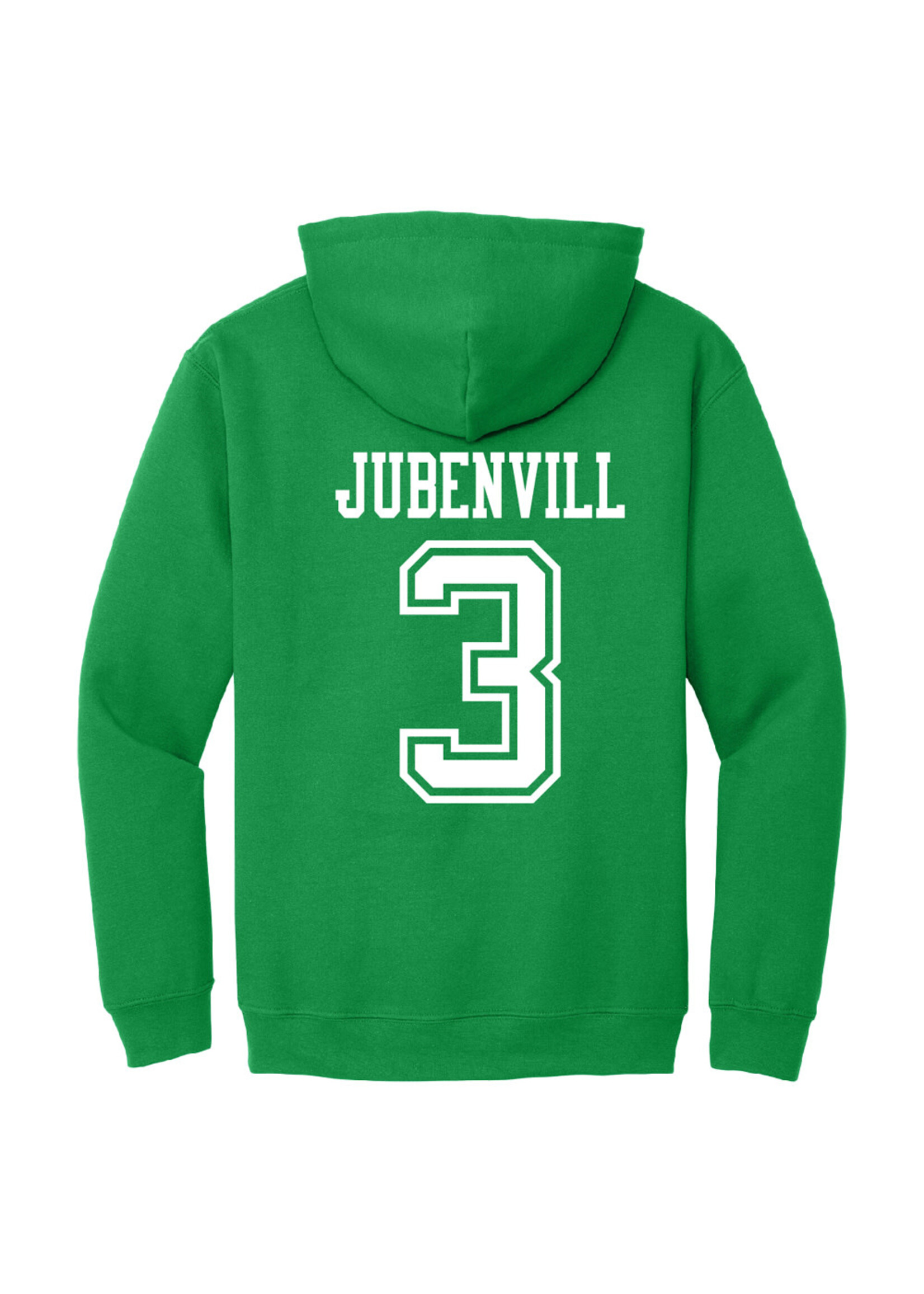 AHUNDYP #3 Jayden Jubenvill   ND Hockey Sport Adult Hood