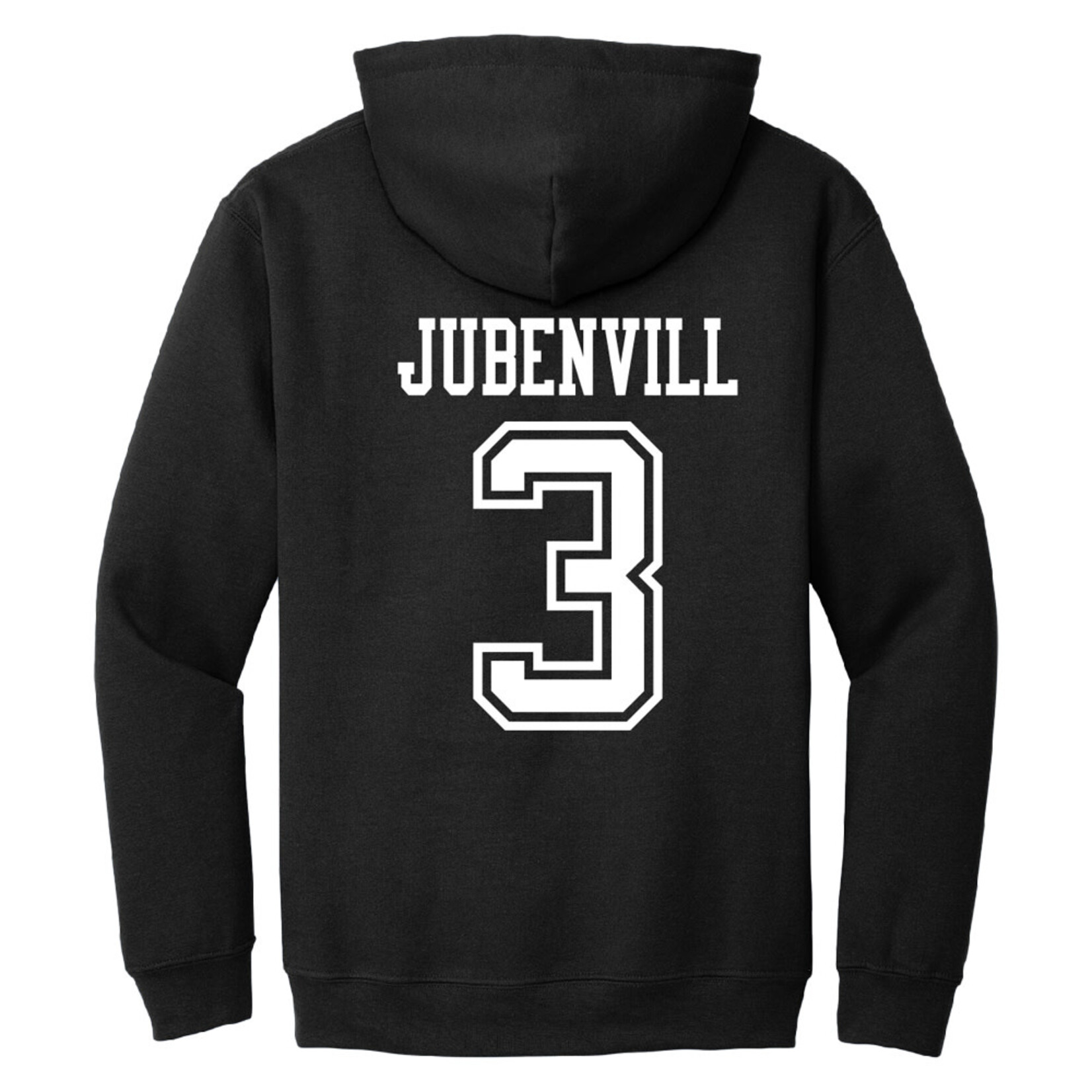 AHUNDYP #3 Jayden Jubenvill   ND Hockey Sport Adult Hood