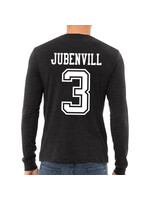 AHUNDYP #3 Jayden Jubenvill   ND Hockey Sport Adult Long Sleeve