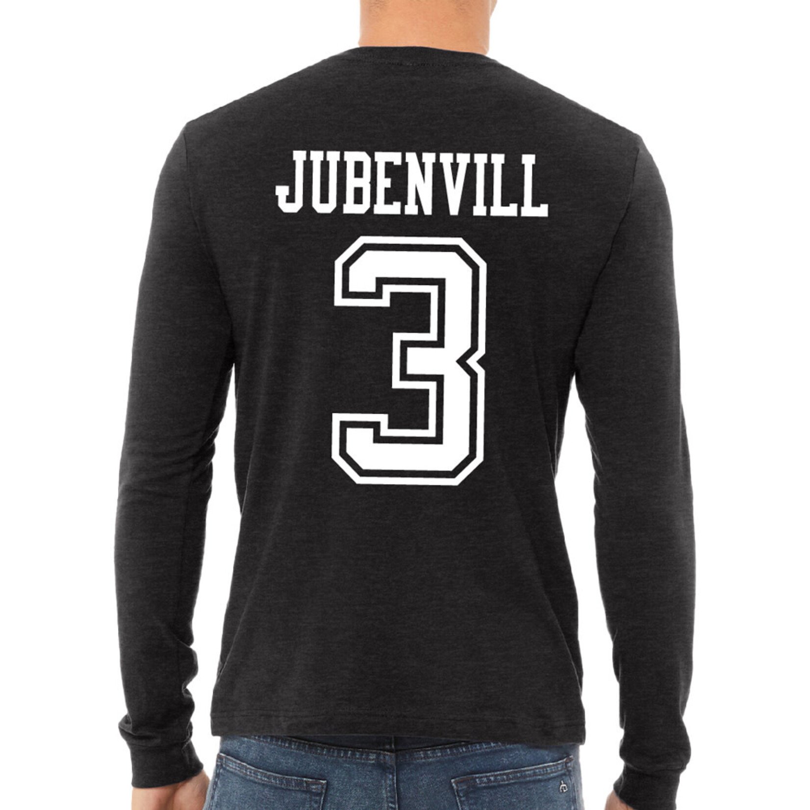 AHUNDYP #3 Jayden Jubenvill   ND Hockey Sport Adult Long Sleeve