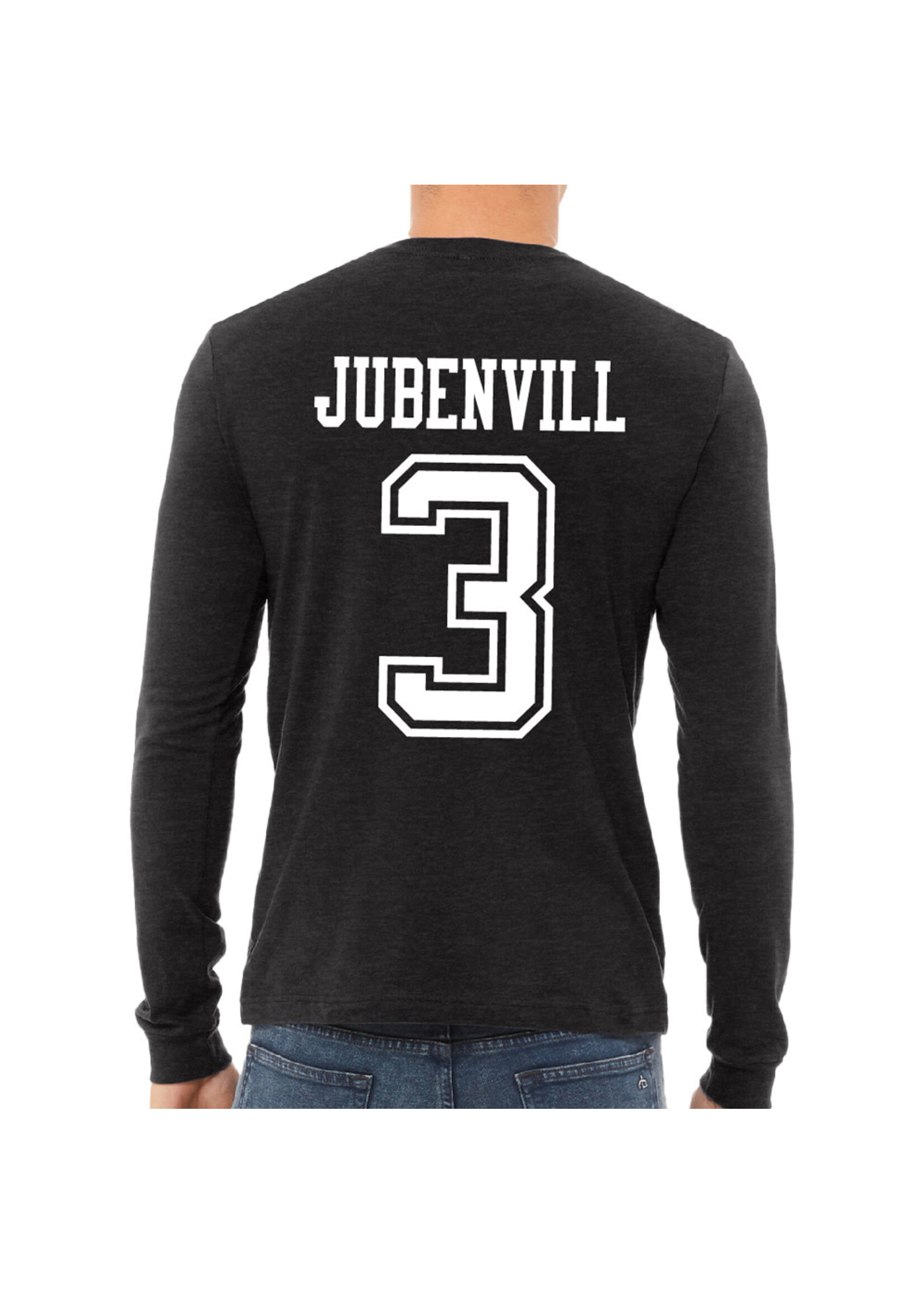 AHUNDYP #3 Jayden Jubenvill   ND Hockey Sport Adult Long Sleeve