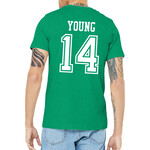 AHUNDYP #14 Tyler Young  North Dakota Hockey Sport Adult Tee