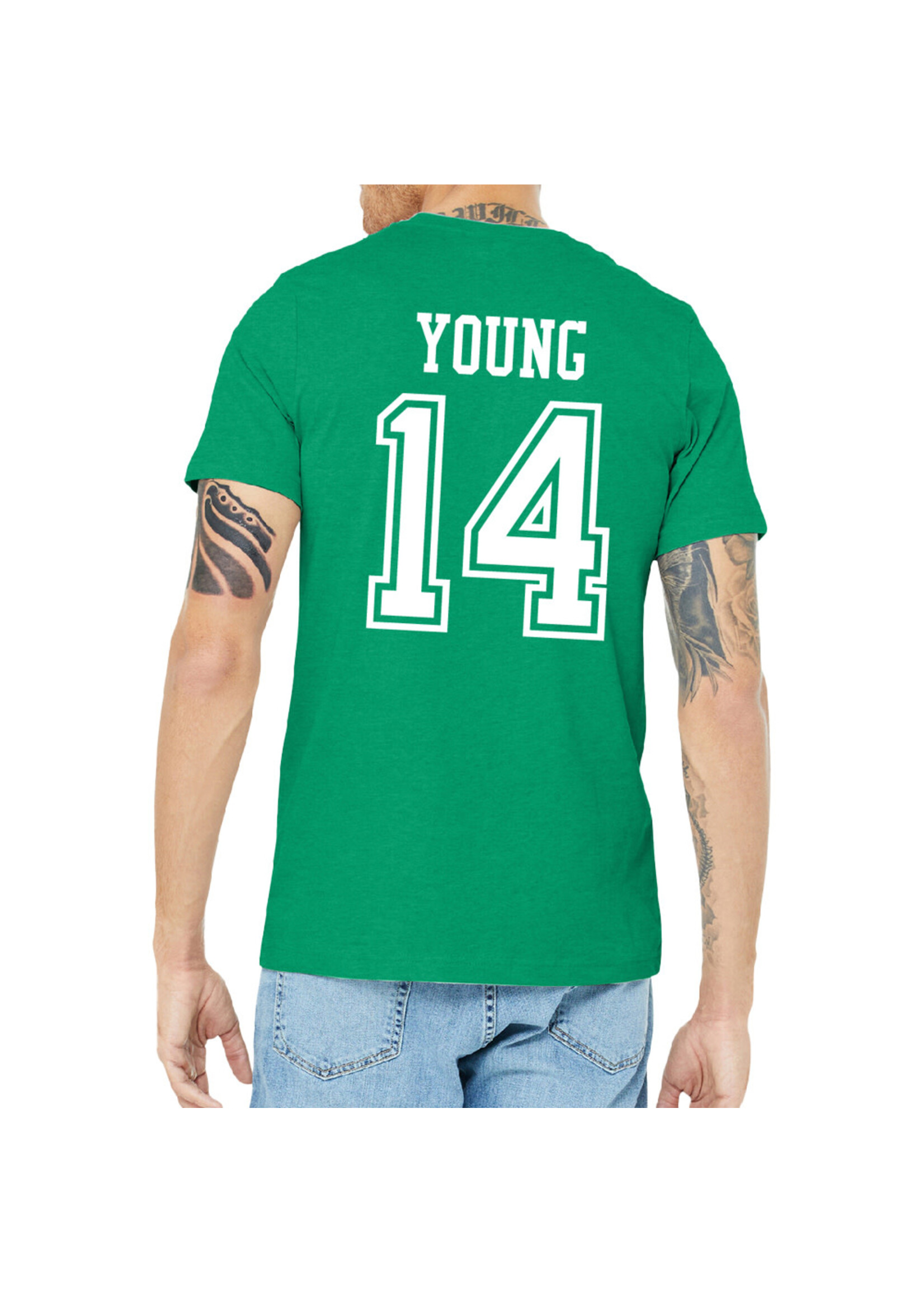 AHUNDYP #14 Tyler Young  North Dakota Hockey Sport Adult Tee