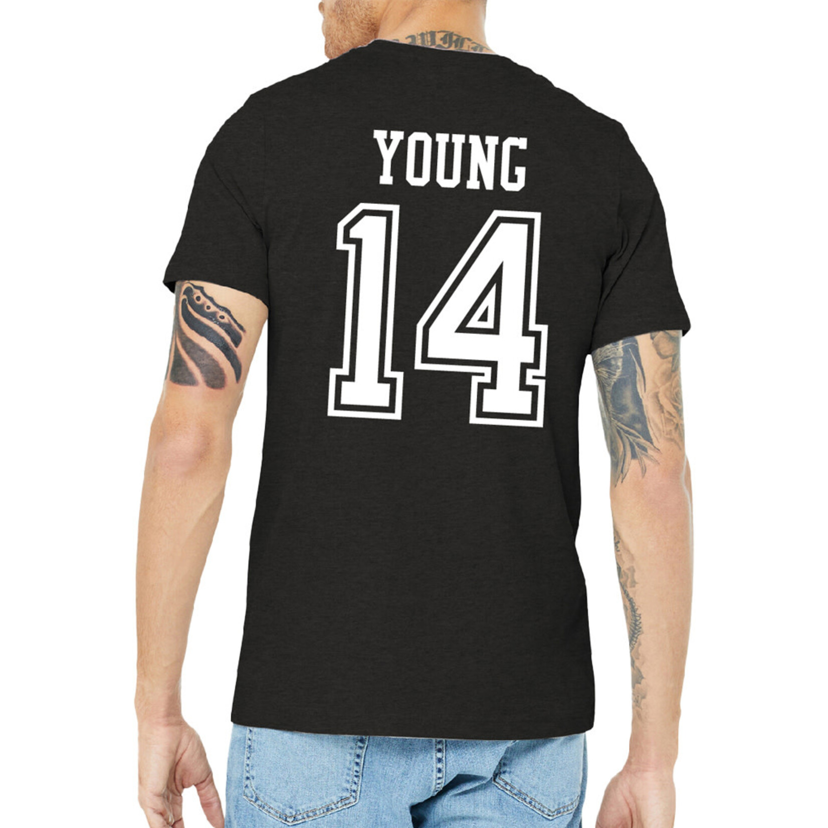 AHUNDYP #14 Tyler Young  North Dakota Hockey Sport Adult Tee