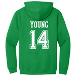 AHUNDYP #14 Tyler Young  North Dakota Hockey Sport Youth Hood