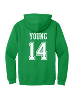 AHUNDYP #14 Tyler Young  North Dakota Hockey Sport Youth Hood