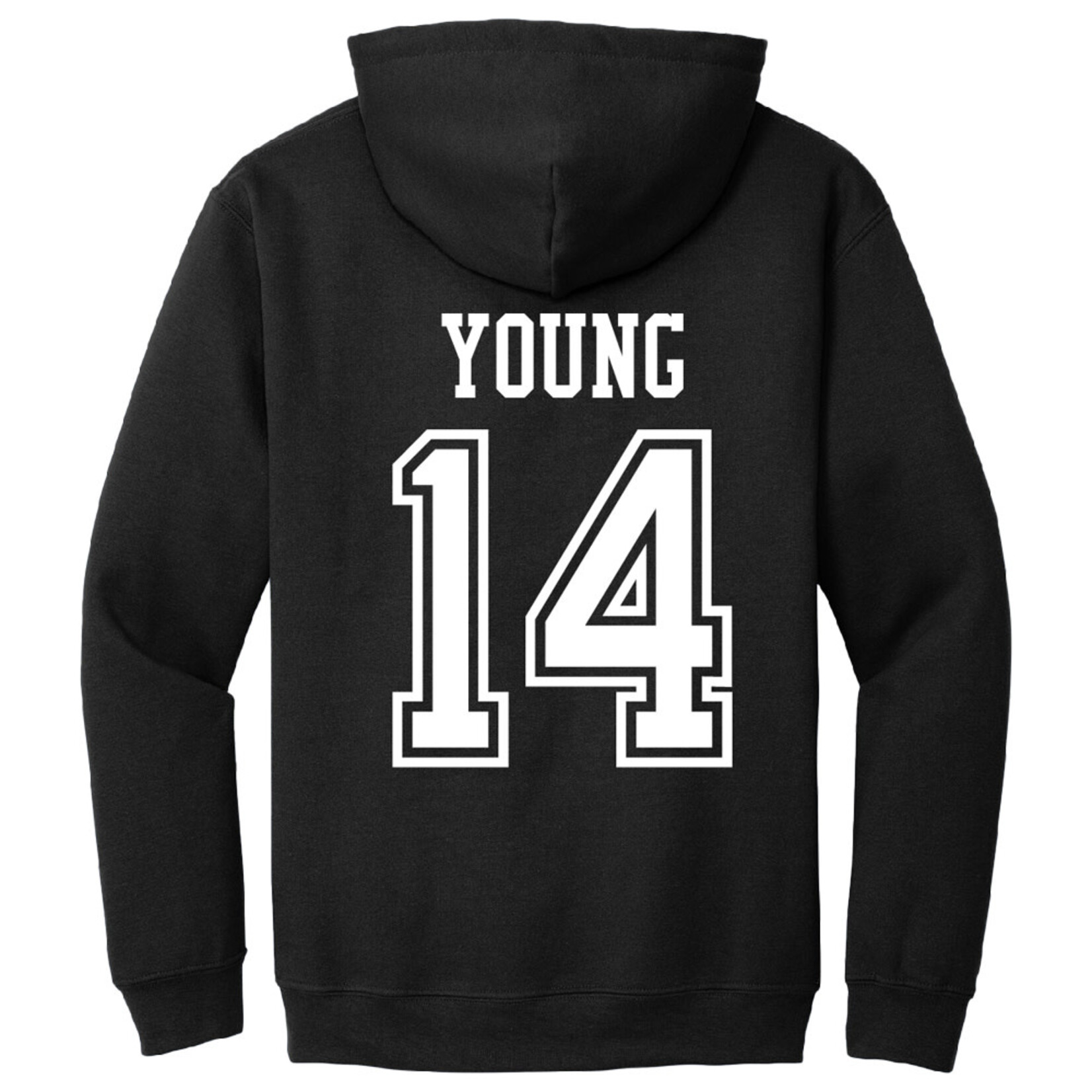 AHUNDYP #14 Tyler Young  North Dakota Hockey Sport Youth Hood