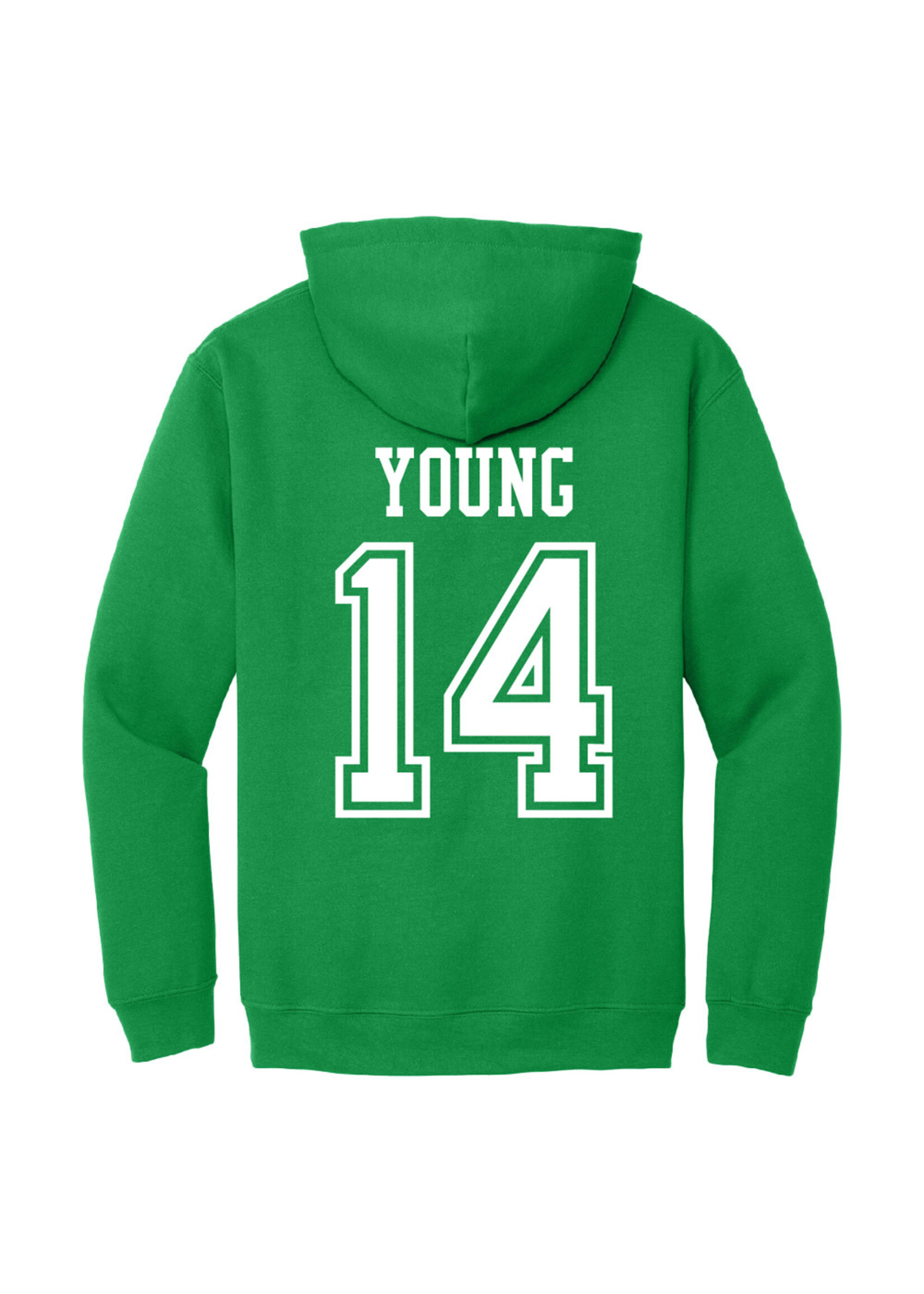 AHUNDYP #14 Tyler Young  North Dakota Hockey Sport Adult Hood