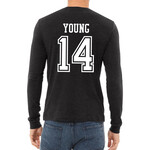 AHUNDYP #14 Tyler Young  North Dakota Hockey Sport Adult Long Sleeve