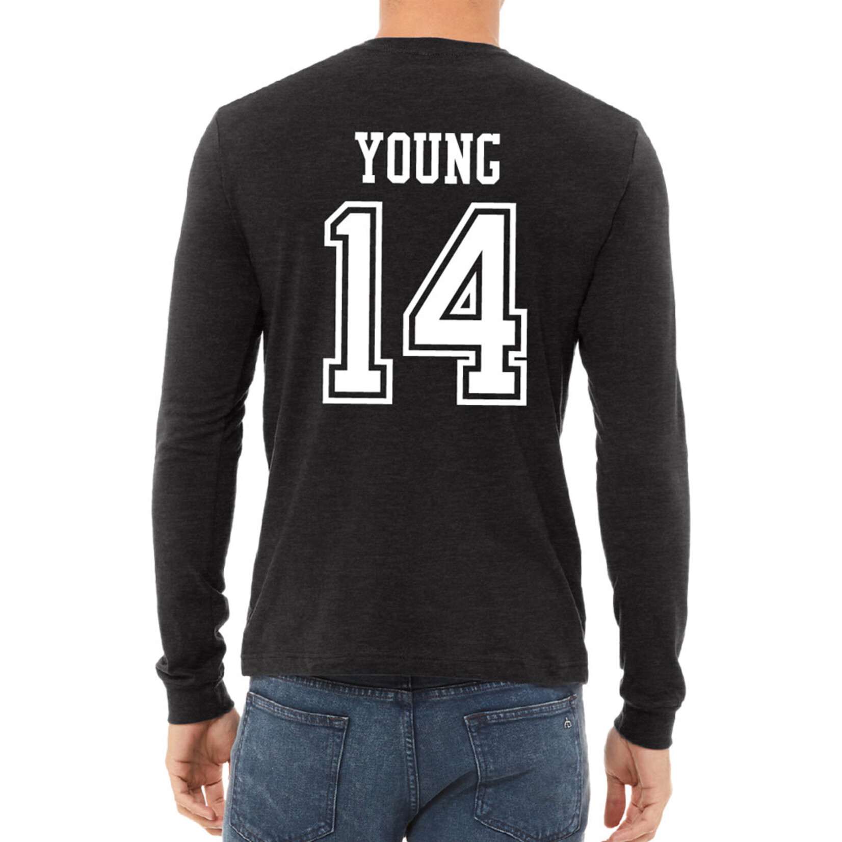 AHUNDYP #14 Tyler Young  North Dakota Hockey Sport Adult Long Sleeve
