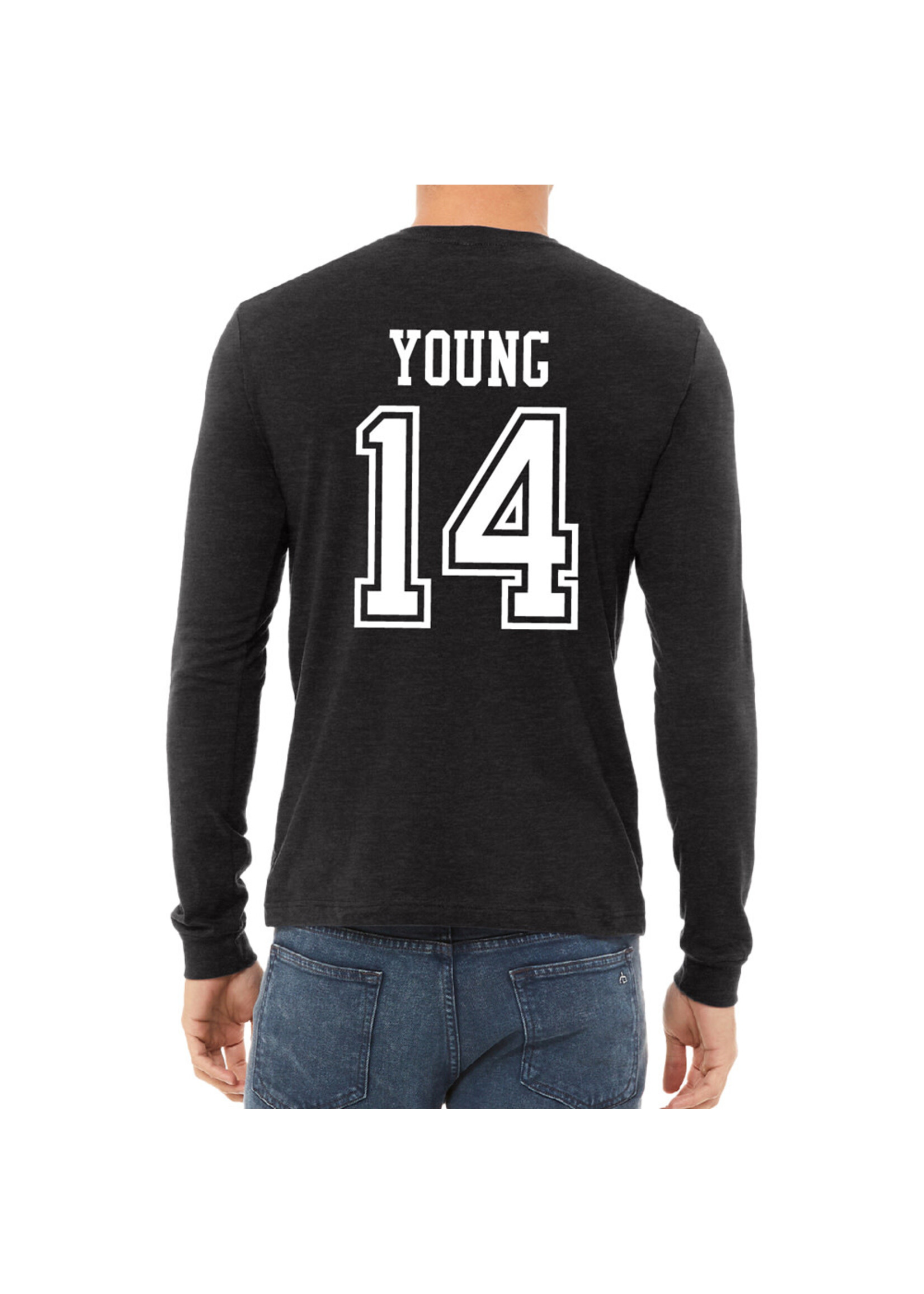 AHUNDYP #14 Tyler Young  North Dakota Hockey Sport Adult Long Sleeve