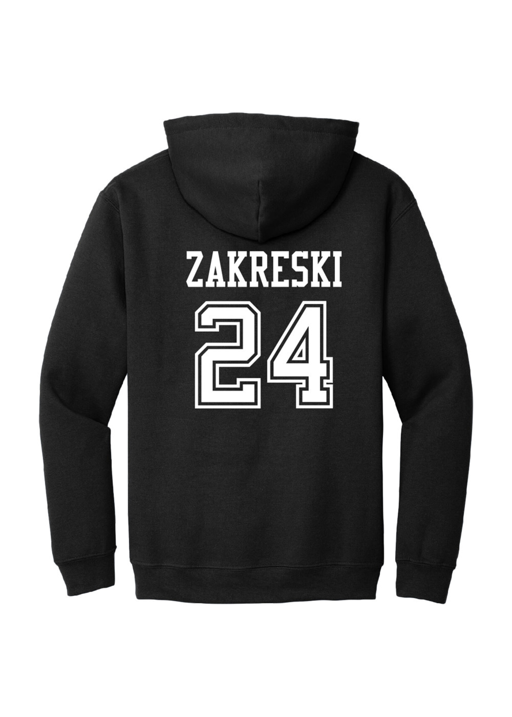 AHUNDYP #24 Josh Zakreski  North Dakota Hockey Sport Youth Hood