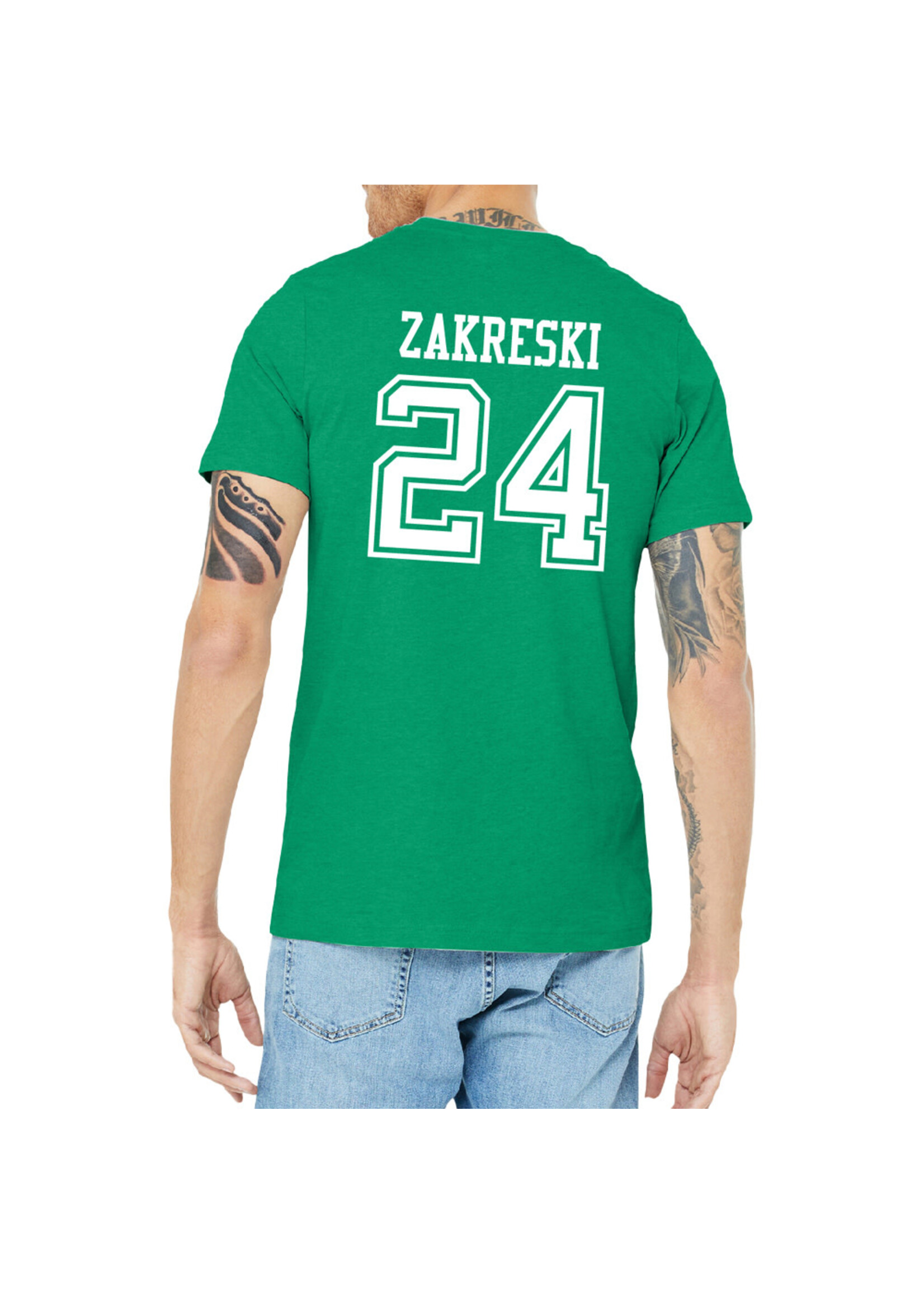 AHUNDYP #24 Josh Zakreski   North Dakota Hockey Sport Adult Tee