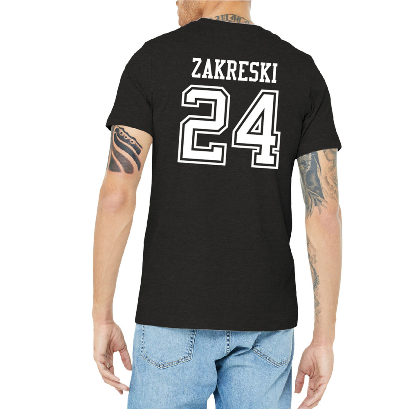 AHUNDYP #24 Josh Zakreski   North Dakota Hockey Sport Adult Tee