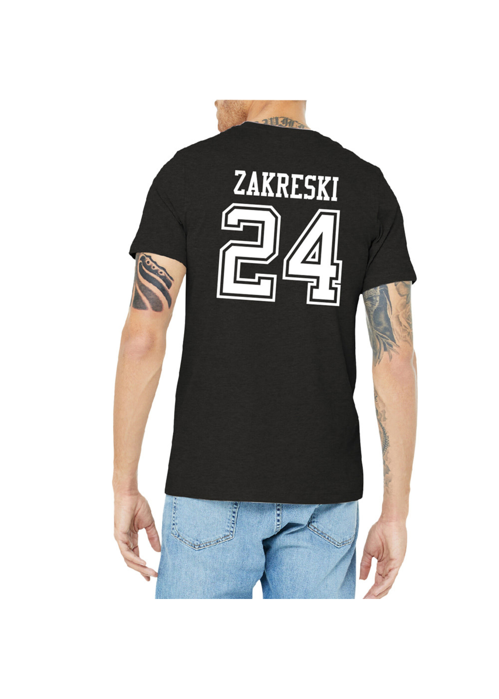 AHUNDYP #24 Josh Zakreski   North Dakota Hockey Sport Adult Tee