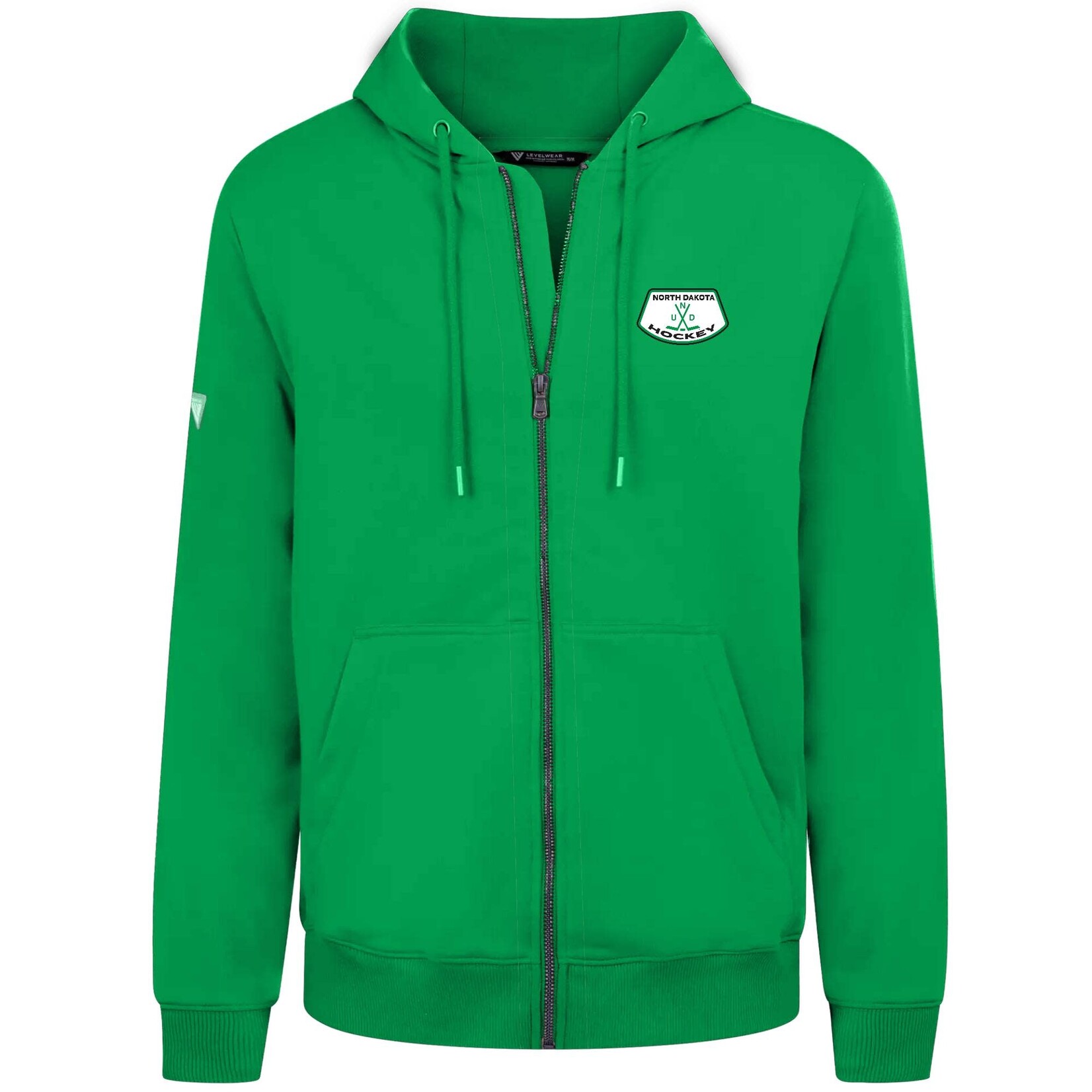 Level Wear Full Zip Podium North Dakota Hockey Hood