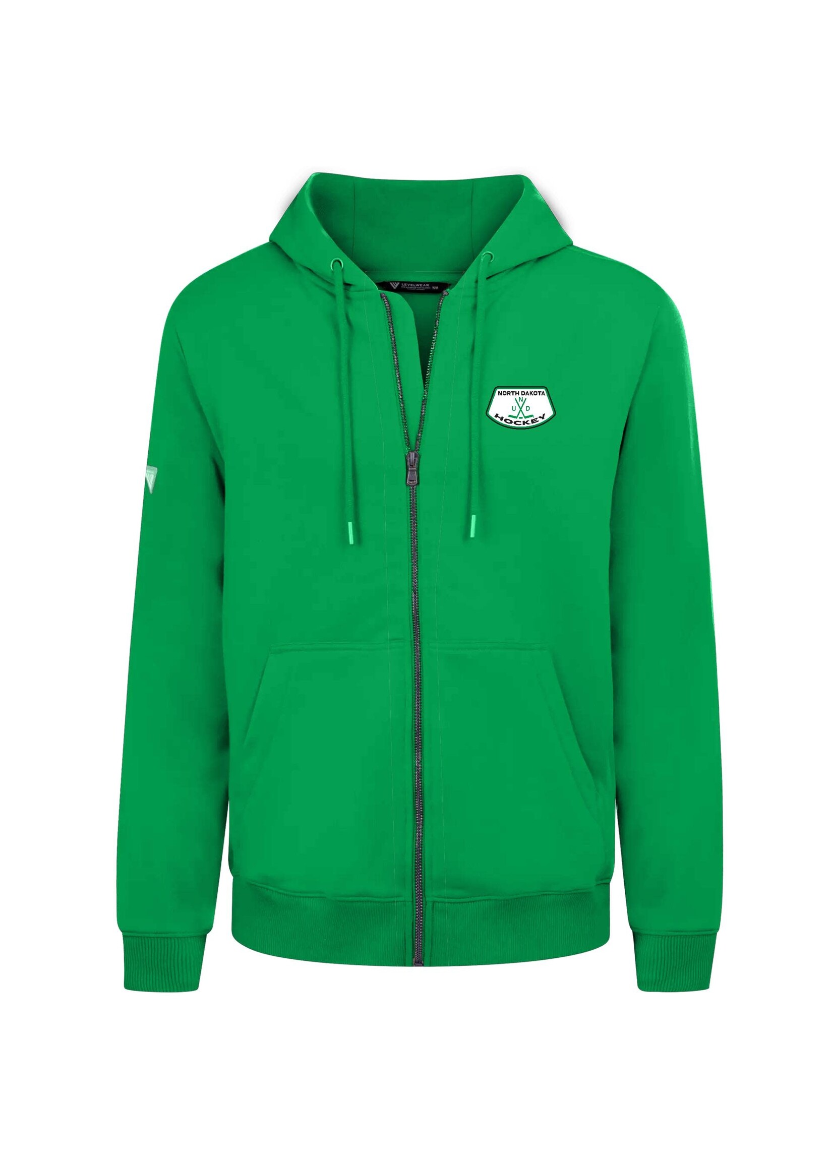 Level Wear Full Zip Podium North Dakota Hockey Hood