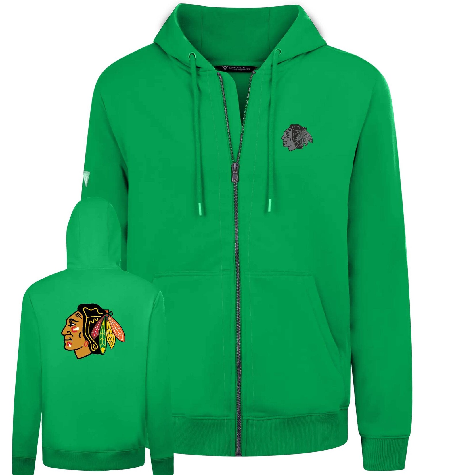 Level Wear Full Zip Podium 1980's Hockey Hood