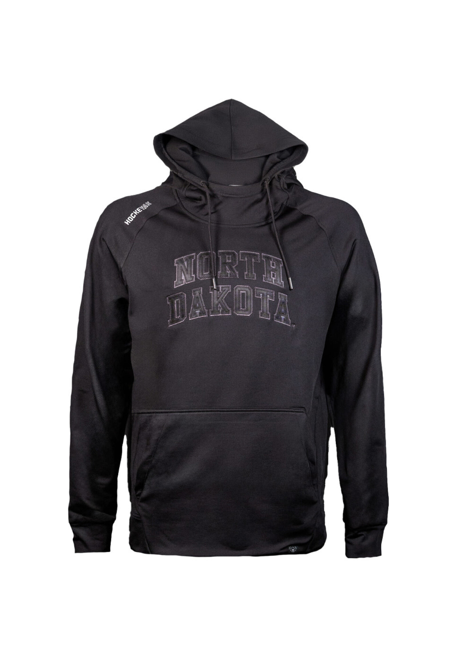 HOCKEYAK Yak Stacked Blackout North Dakota Hood