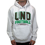 Artisans UND Football Leather Applique Hood