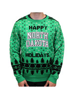 Bardown Hockey Happy NORTH DAKOTA Holidays Sweater