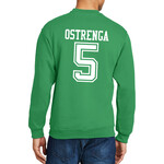 AHUNDYP #5 Sam Ostrenga North Dakota Football Sport Adult Crew