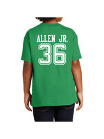 AHUNDYP #36 Pierre Allen Jr. North Dakota Football Sport Youth Tee