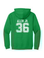 AHUNDYP #36 Pierre Allen Jr. North Dakota Football Sport Adult Hood