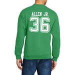 AHUNDYP #36 Pierre Allen Jr. North Dakota Football Sport Adult Crew