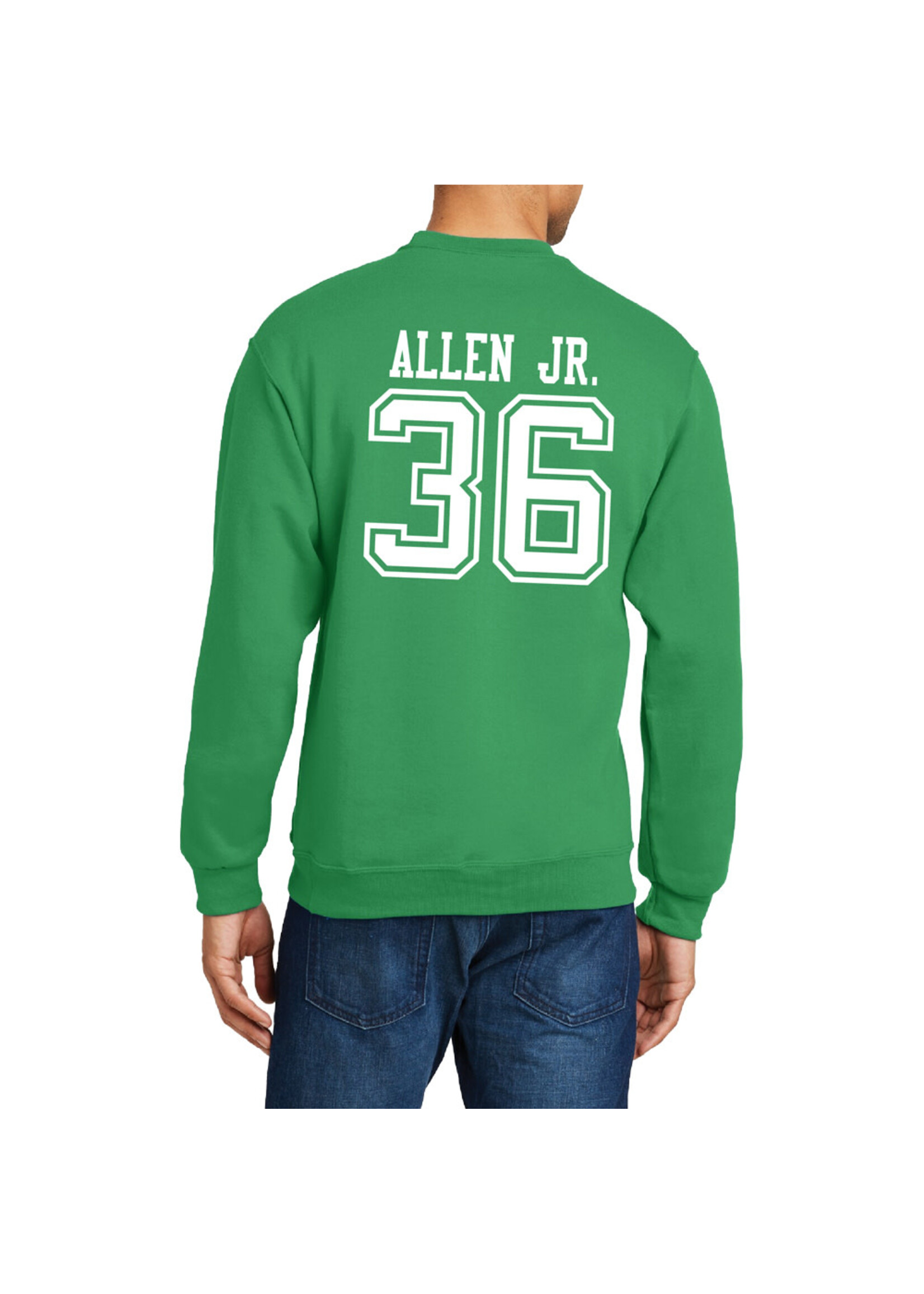 AHUNDYP #36 Pierre Allen Jr. North Dakota Football Sport Adult Crew