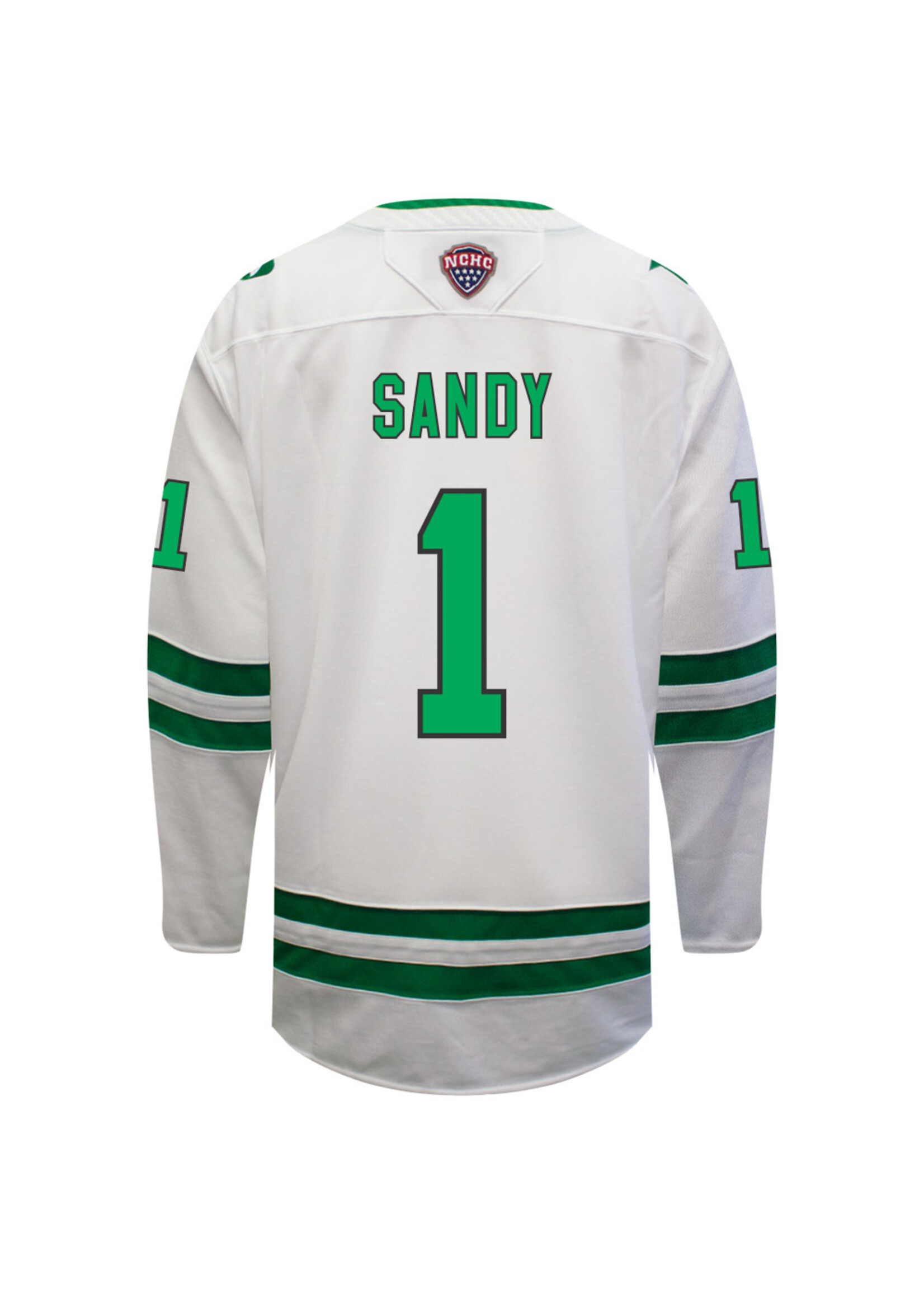 CCM Hockey #1 Zach Sandy CCM Authentic Game Jersey