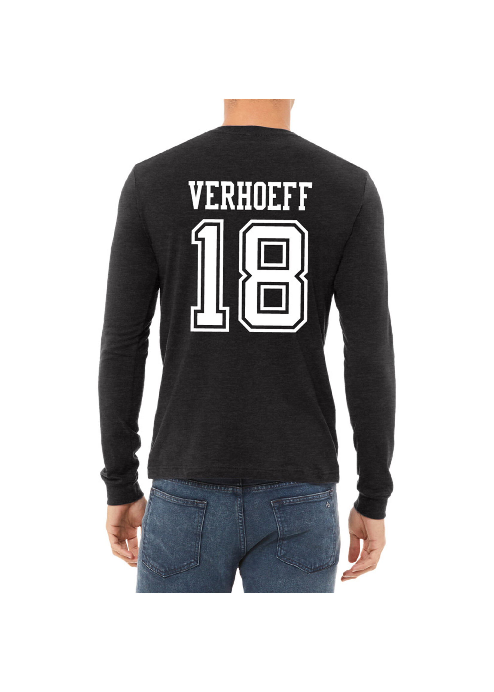 AHUNDYP #18 Keaton Verhoeff North Dakota Hockey Sport Adult Long Sleeve