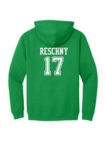 AHUNDYP #17 Cole Reschny North Dakota Hockey Sport Youth Hood