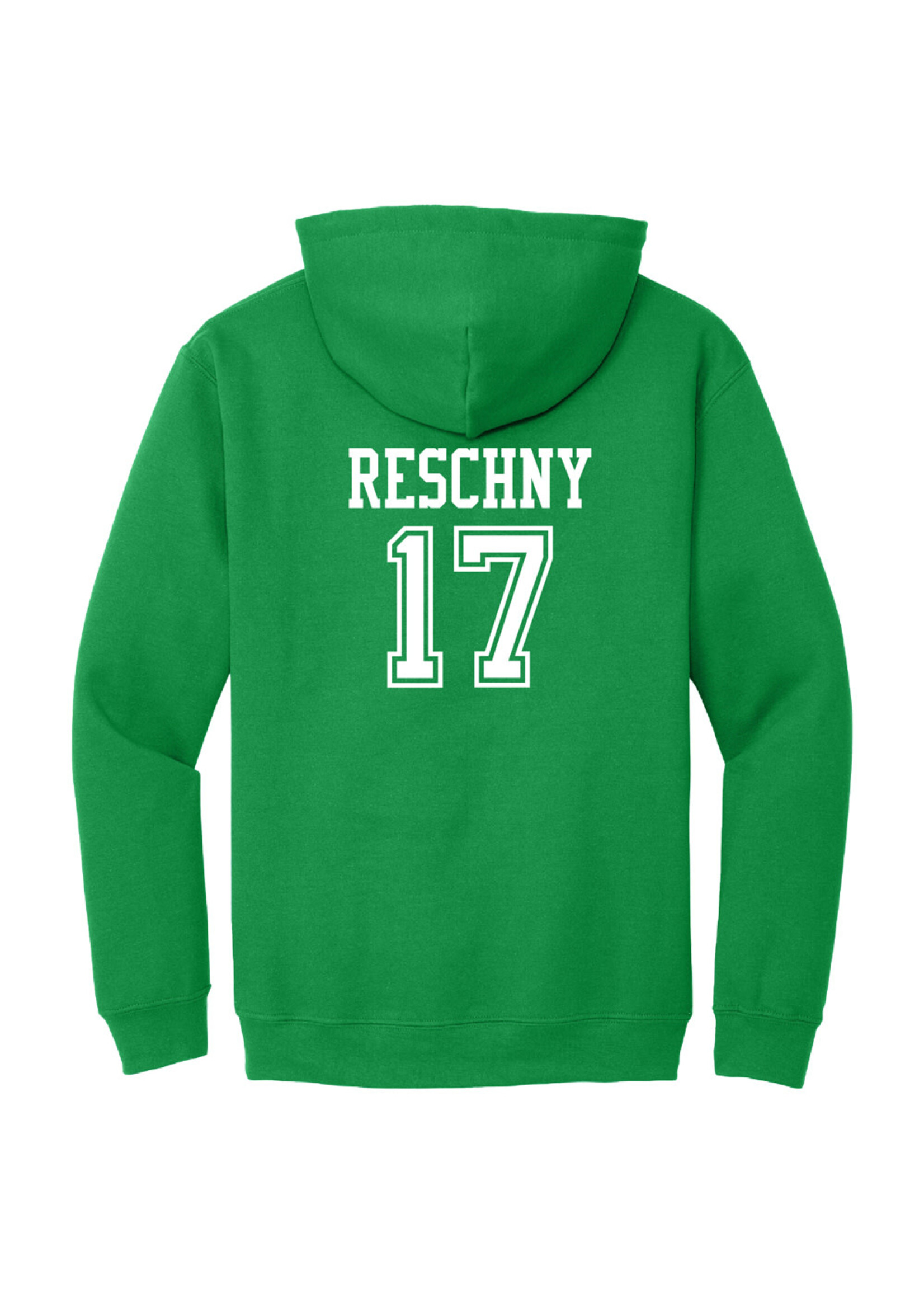 AHUNDYP #17 Cole Reschny North Dakota Hockey Sport Youth Hood