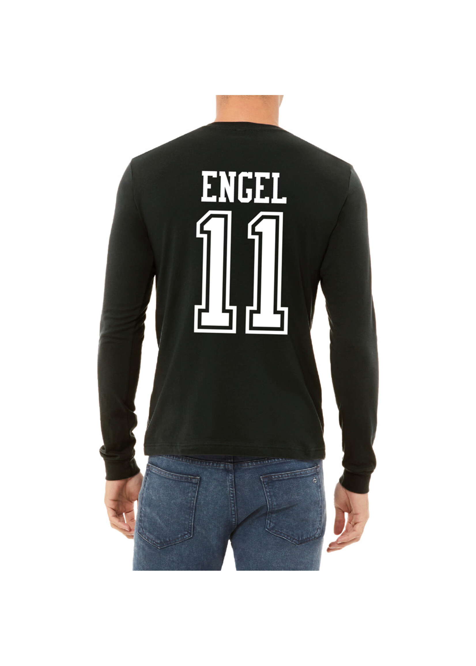 AHUNDYP #11 Ian Engel North Dakota Hockey Sport Adult Long Sleeve