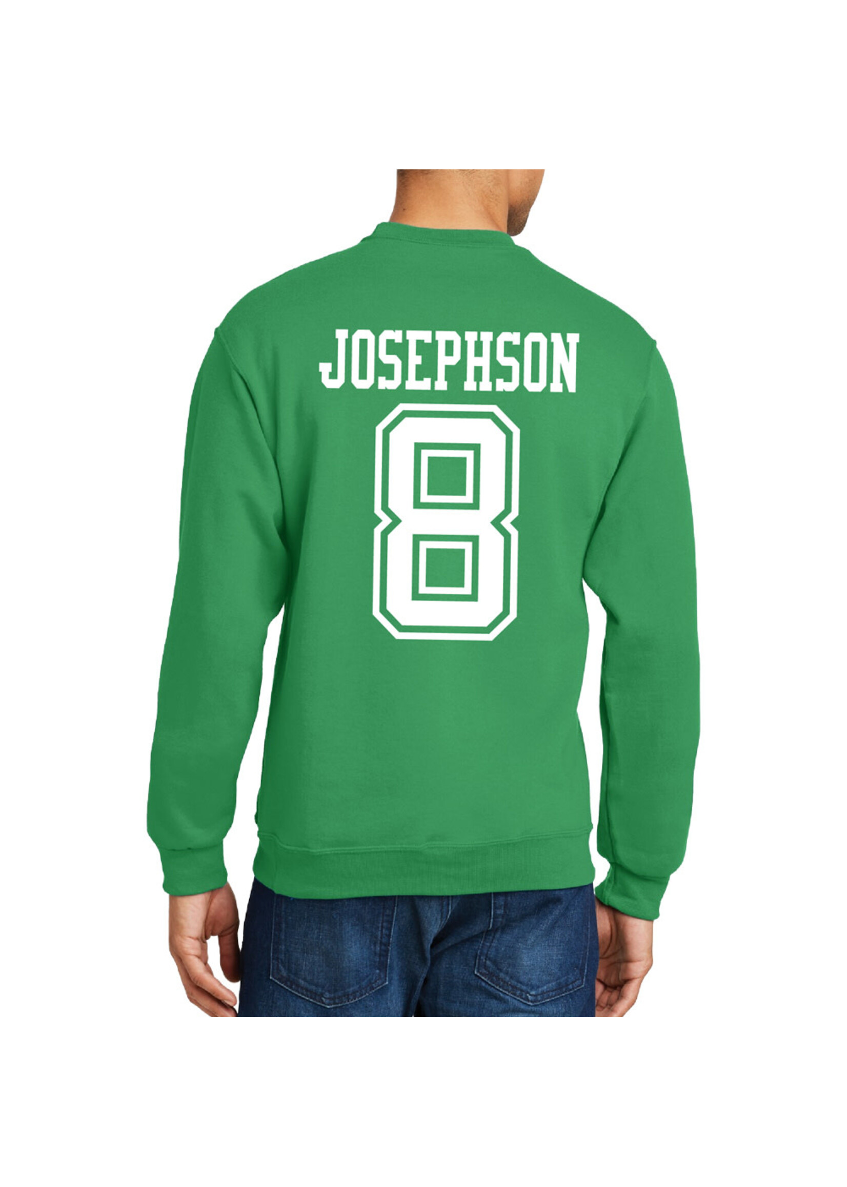 AHUNDYP #8 Ollie Josephson North Dakota Hockey Sport Adult Crew