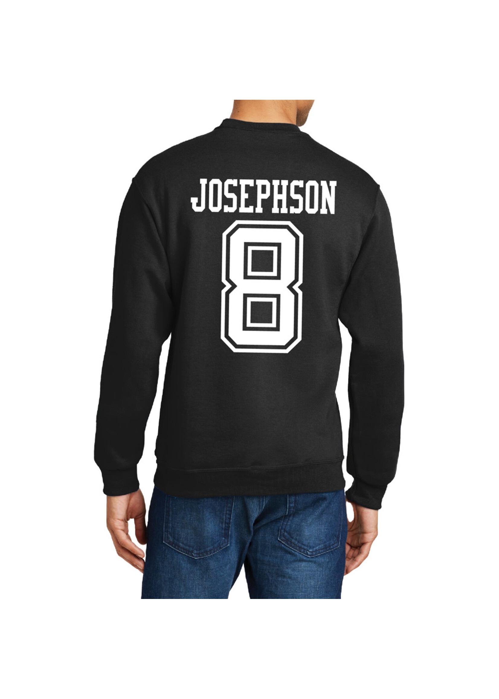 AHUNDYP #8 Ollie Josephson North Dakota Hockey Sport Adult Crew