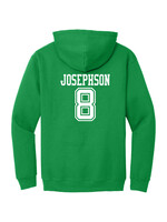 AHUNDYP #8 Ollie Josephson North Dakota Hockey Sport Youth Hood