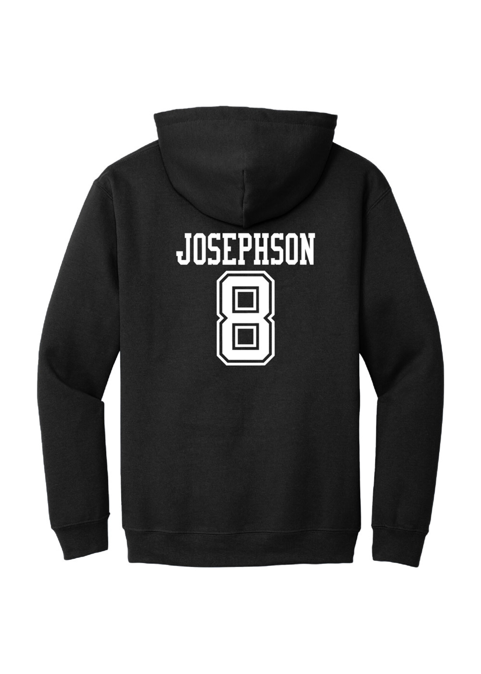 AHUNDYP #8 Ollie Josephson North Dakota Hockey Sport Youth Hood