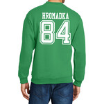AHUNDYP #84 Nathan Hromadka North Dakota Football Sport Adult Crew