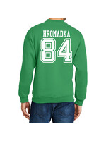 AHUNDYP #84 Nathan Hromadka North Dakota Football Sport Adult Crew